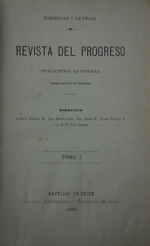 Organo del Club del Progreso - Revista del Progreso