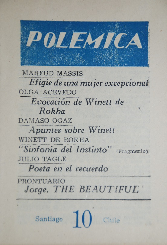 Revista polemica numeros sueltos 1954 Massis n° 10