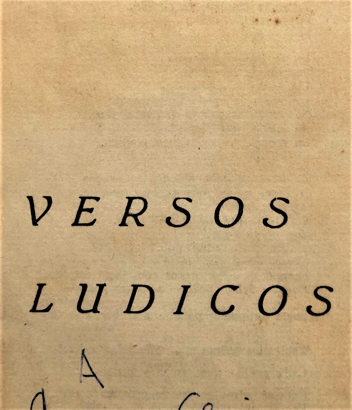 Manuel Francisco Mesa Seco - Versos lúdicos 