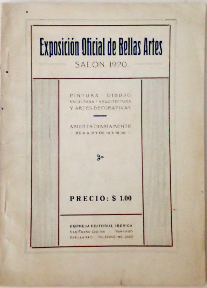 Exposición Oficial de Bellas Artes. Salón 1920.