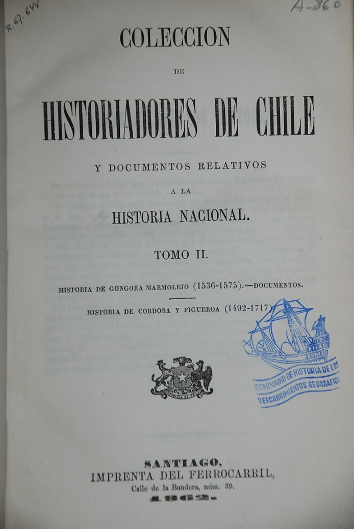 Historia de Góngora y Marmolejo (1536-1575): documentos.
