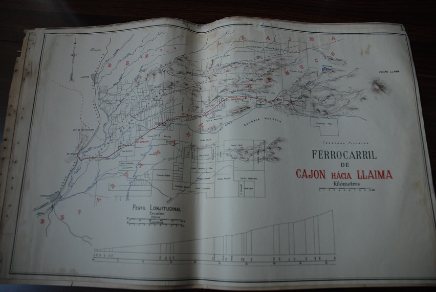 Ferrocarril Cajon San Patricio Llaima 1910 Plano