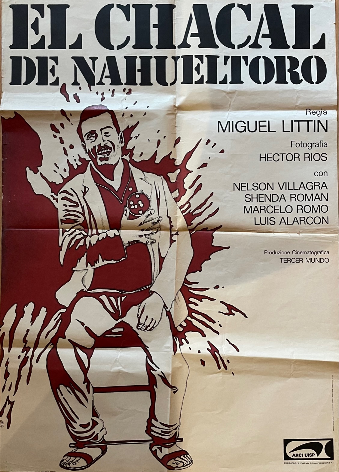 Afiche; Miguel Littin. El Chacal de Nahueltoro