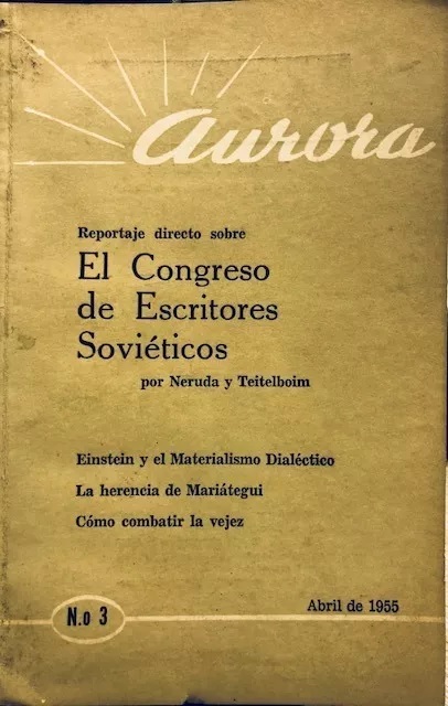 Pablo Neruda. Revista Aurora. n°3