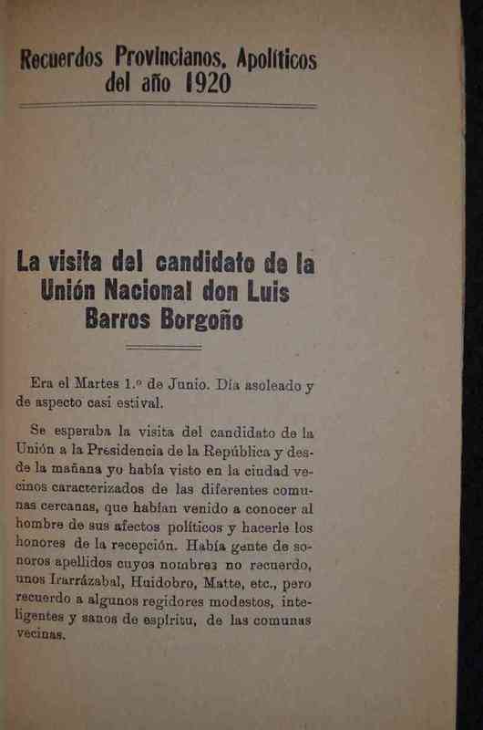 Mig Zalez - Recuerdos Provincianos Apolíticos del Año 1920