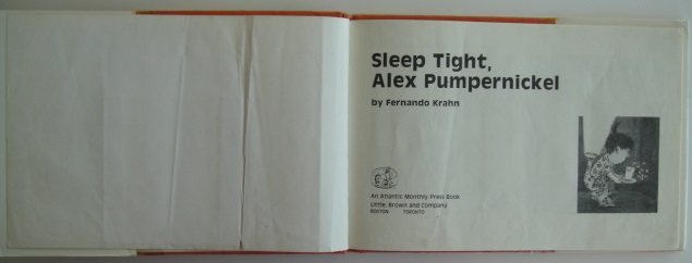 Fernando Krahn- Sleep Tight, Alex Pumpernickel