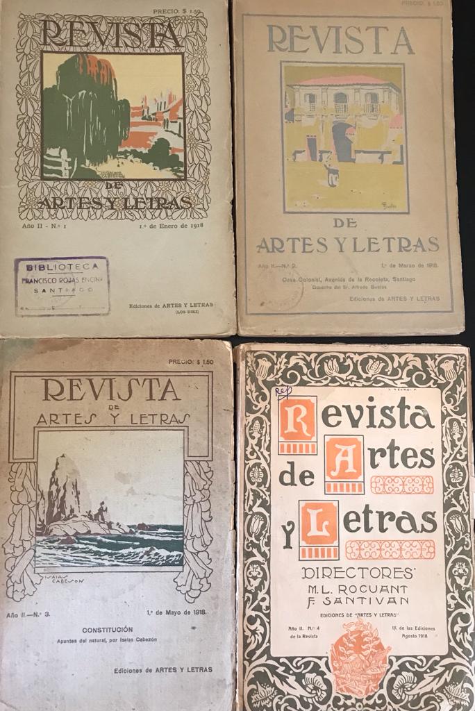 Miguel Luis Rocuant (director) y Fernando Santiván (Administrador)	Revista de Artes y Letras.  4 números, 