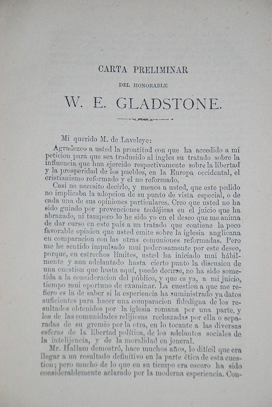 Emilie de Laveleye - Juicios sobre el ultramontanismo en sus relaciones con la prosperidad y la libertad de los pueblos. emitidos por E. de Laveleye, W. E. Gladstone y un chileno en una carta notable.
