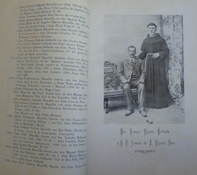 Luis Mansilla Vidal. Relación genealógica de varias familias de Chiloé 