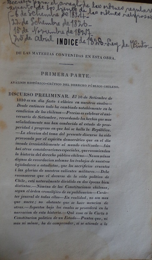Ramón Briseño. Memoria histórico-crítica del derecho público chileno : desde 1810 hasta nuestros días 