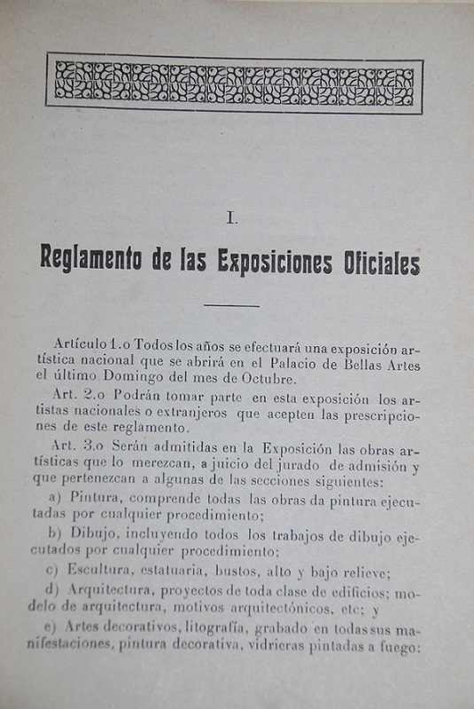 Catálogo Exposición Oficial de Bellas Artes. Salón de 1919