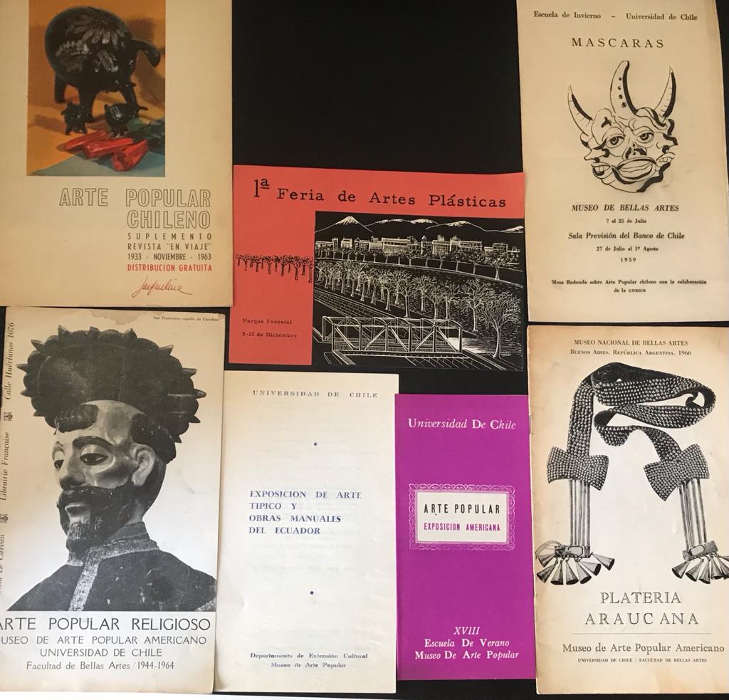 Afiches sobre museos y exposiciones de Arte  Popular  Americano