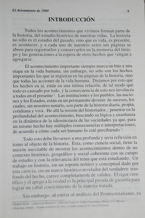 Manuel Herrera Farfan - El avivamiento de 1909. Estudio historico a partir de noticias y publicaciones de la epoca