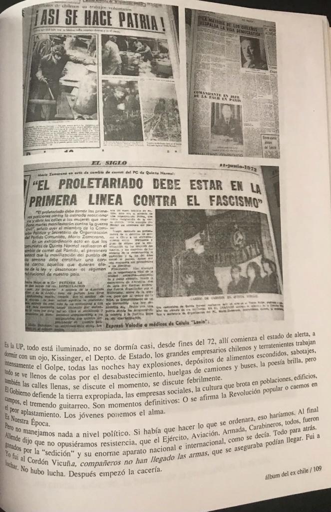 José Ángel Cuevas. Álbum del ex Chile 1970-1973