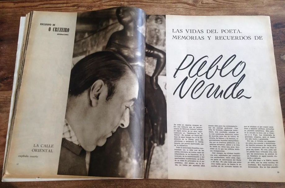 Revista O Cruzeiro Memorias de Pablo Neruda