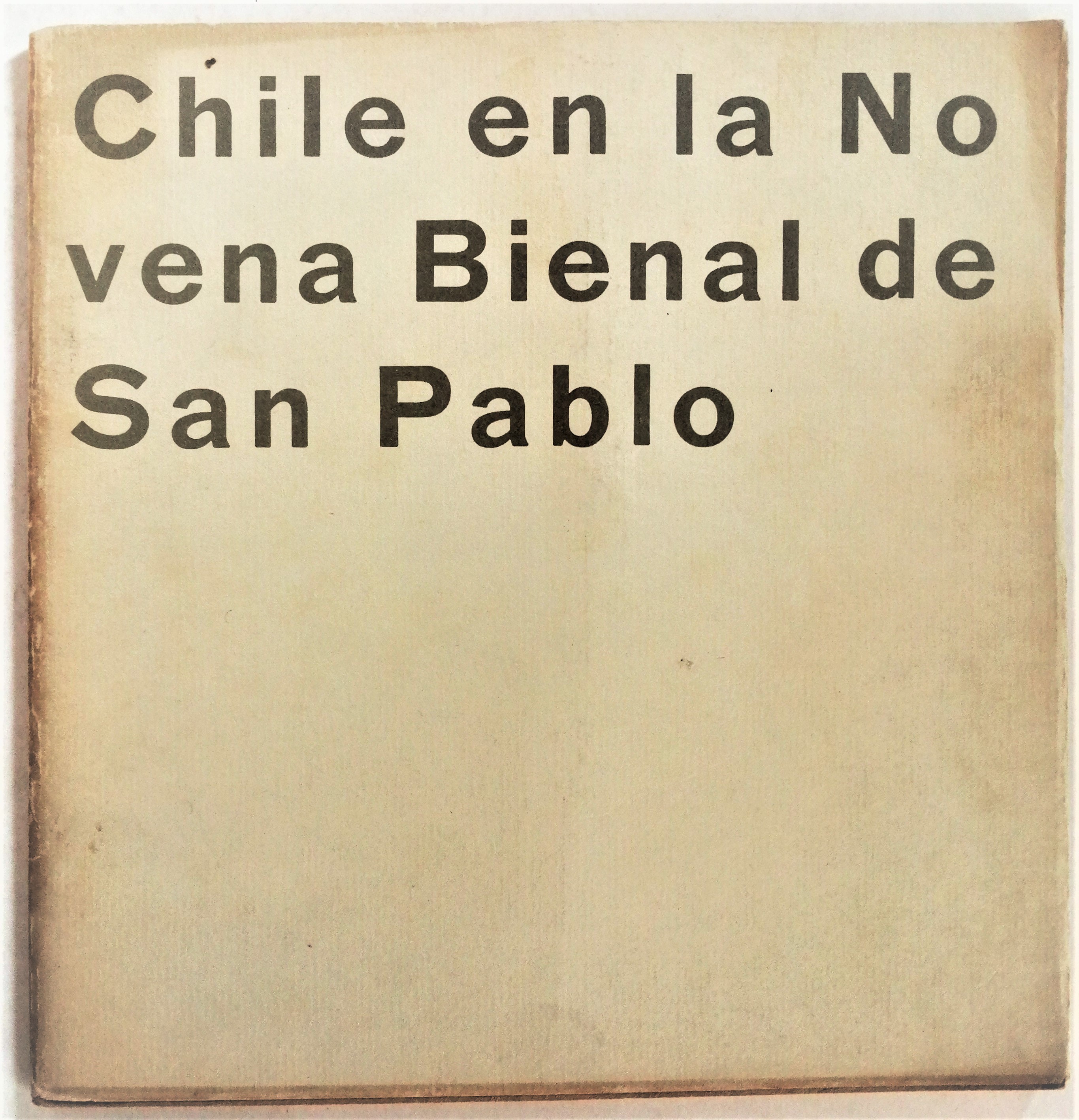 Chile en la novena bienal de San Pablo