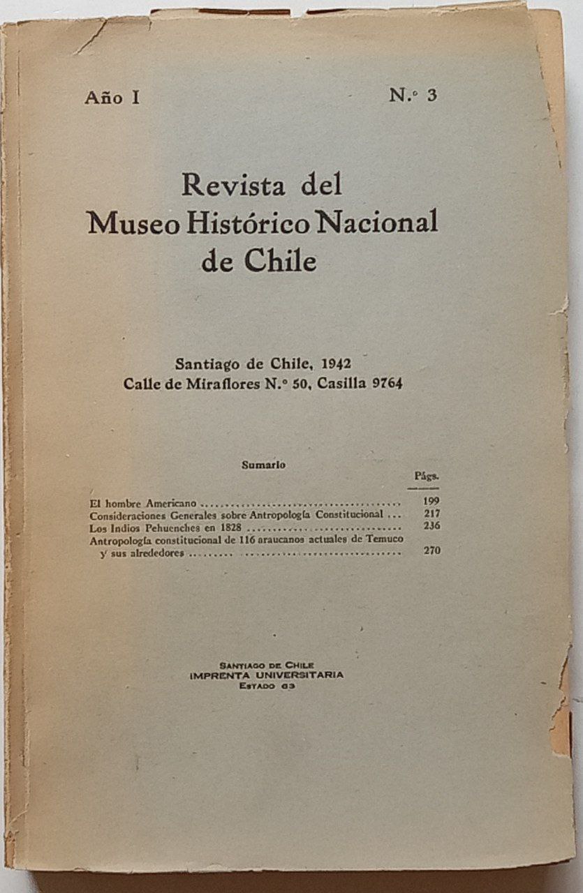 Revista del Museo Histórico Nacional de Chile