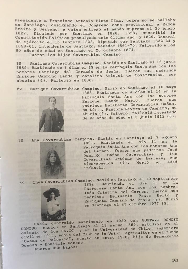 Alvaro Castellon Covarrubias 	La familia Covarrubias en Chile