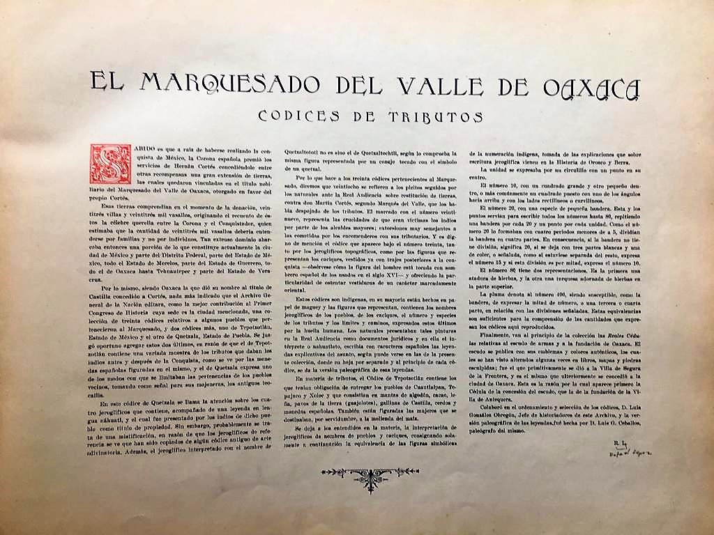 Archivo General de la Nación. Códices Indígenas de algunos pueblos del marquesado del Valle de Oaxaca