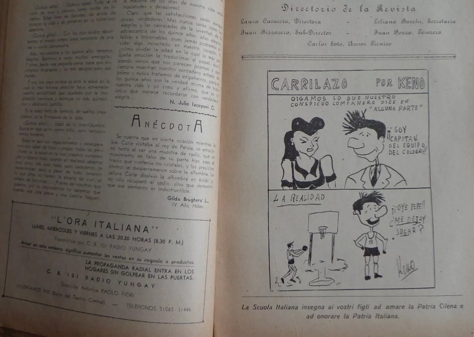 parole nostre revista della scuola italiana vittorio montiglio año 1, n°1 1946