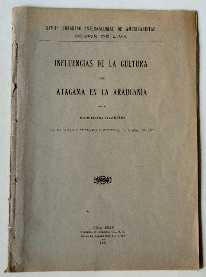 Influencias de la Cultura de Atacama en la Araucanía