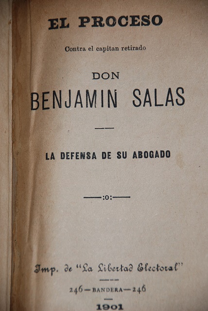 El proceso contra el Capitán retirado don benjamín Salas