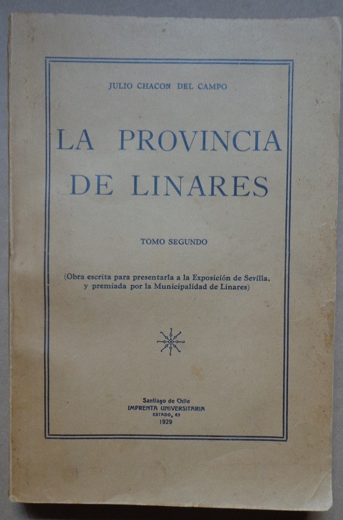 Julio Chacón del Campo. La provincia de Linares