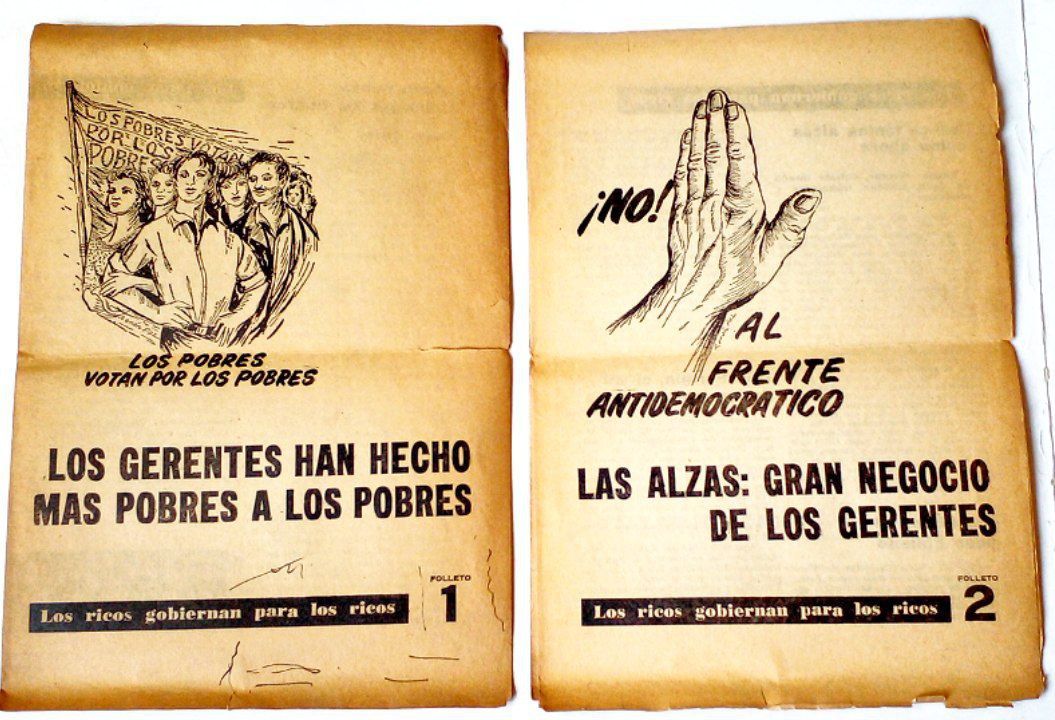 Folletos Campaña política PC elecciones 1964