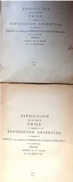 Exposición Chilena	Arbitraje de Límites entre Chile i la República Arjentina. Tomo i y ii. 