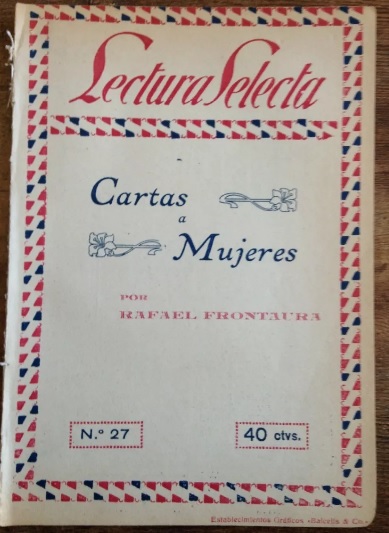 Rafael Frontaura Cartas a mujeres 