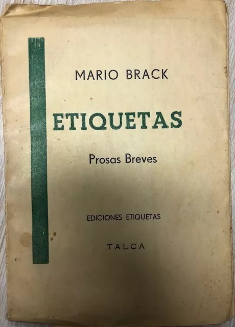 Mario Brack. Etiquetas. Prosas breves