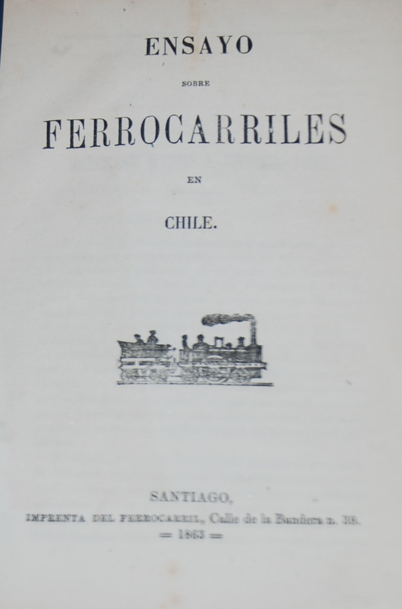 Juan Enrique Ramírez - Ensayo sobre ferrocarriles en Chile