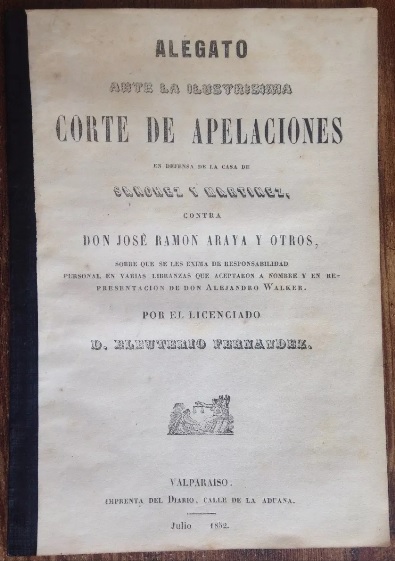 Valparaíso Comercio Casa Sanchez Martinez Pleito 1852