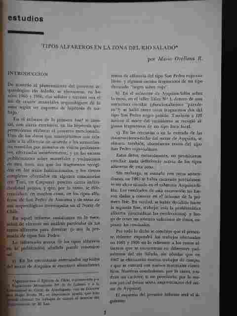 Mario Orellana - Tipos de alfareros en la zona del rio salado