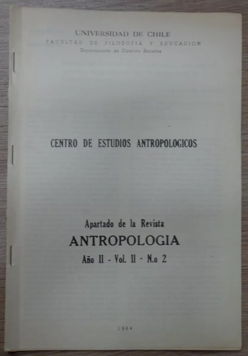 Juan Munizaga. Deformación cefálica intencional (análisis de algunas poblaciones precolombinas en el norte de Chile ) Centro de estudios antropológicos. Apartado de la revista antropología año II, vol. II,n°2