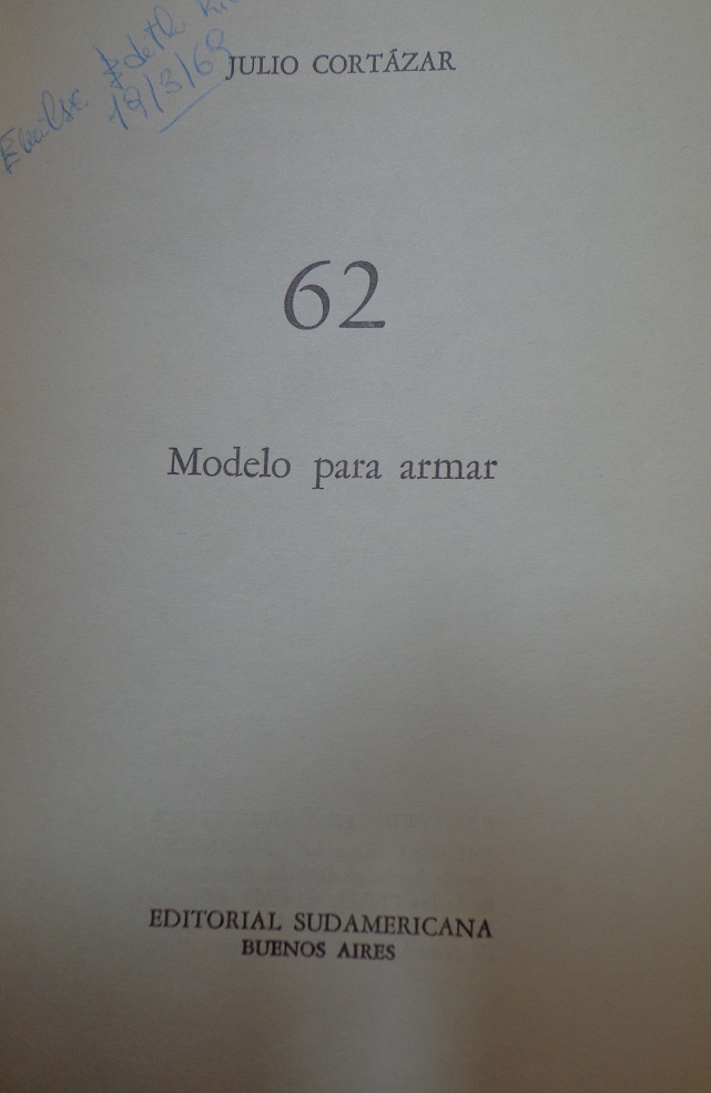 Julio Cortazar. 62 modelo