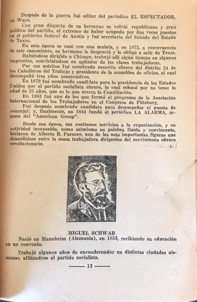 Eduardo Othon Diaz. Los mártires de Chicago 