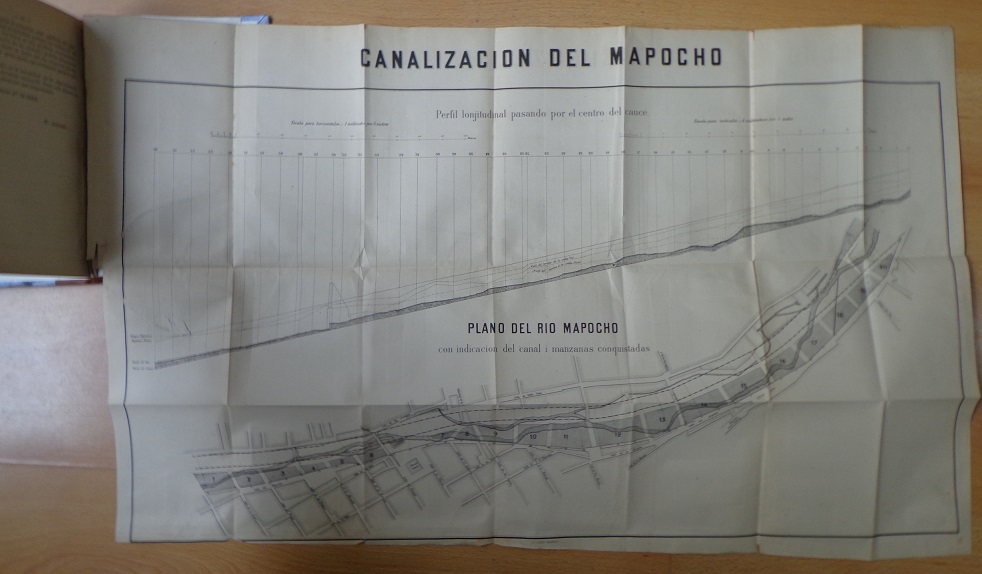 Ernesto Ansart. La canalización del Mapocho : proyecto trabajado por encargo de la Municipalidad de Santiago i don Luis Cousiño 