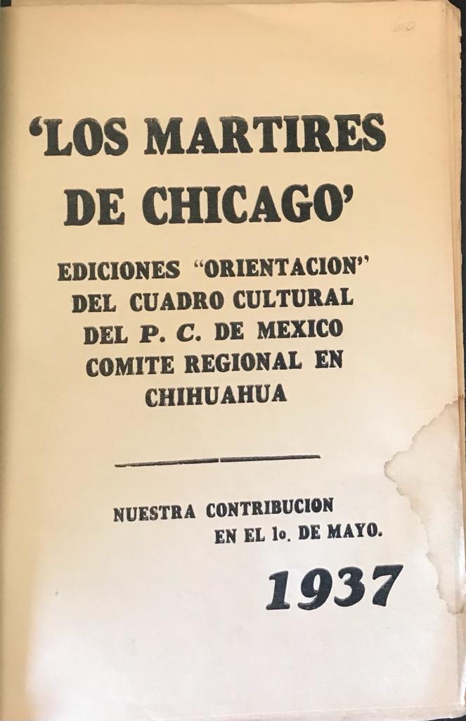 Eduardo Othon Diaz. Los mártires de Chicago 