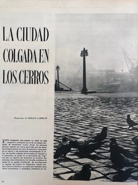 Revista O Cruzeiro Internacional. Sergio Larrain 