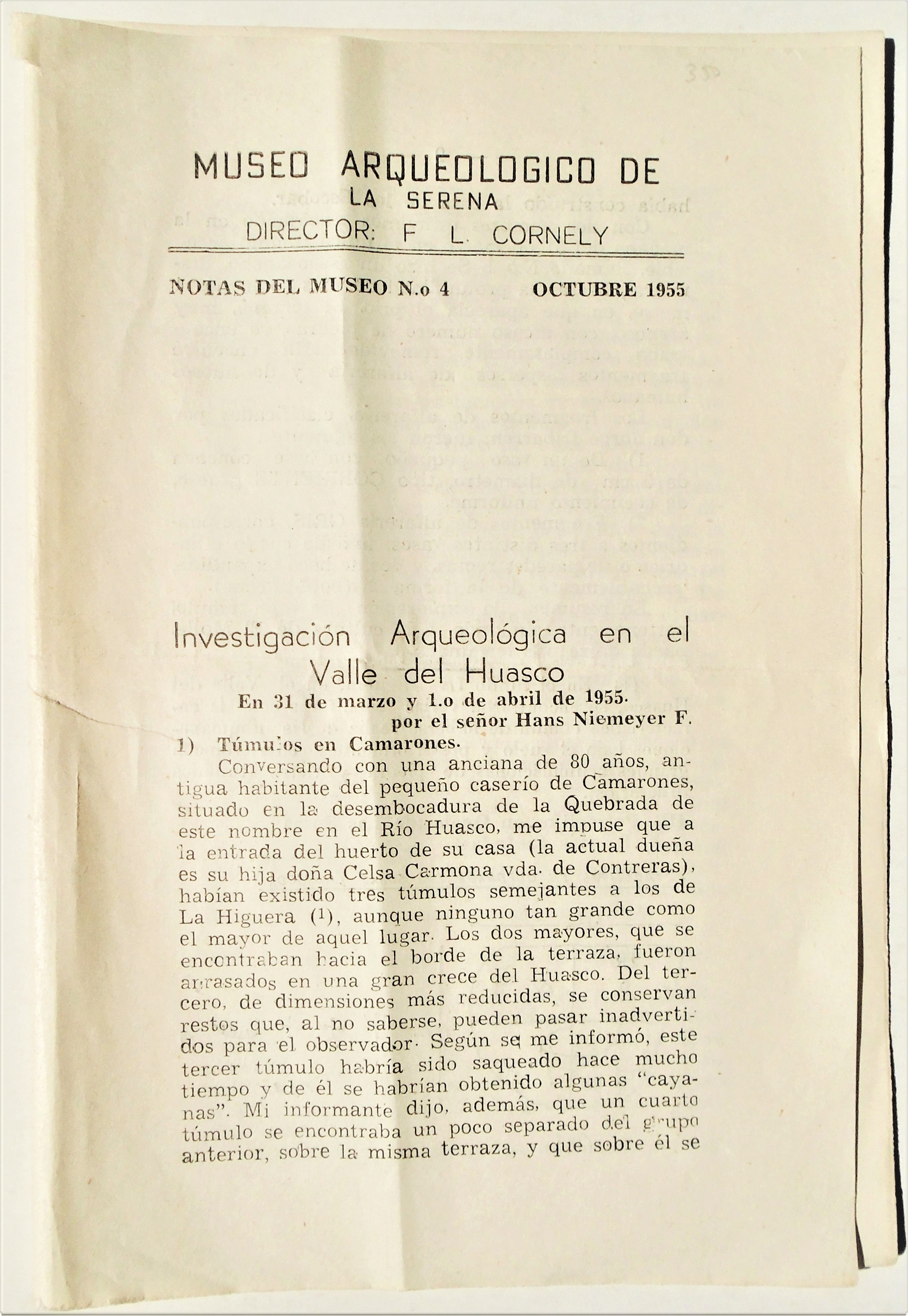 Museo Arqueológico de La Serena - Notas del Museo N° 4 y 6