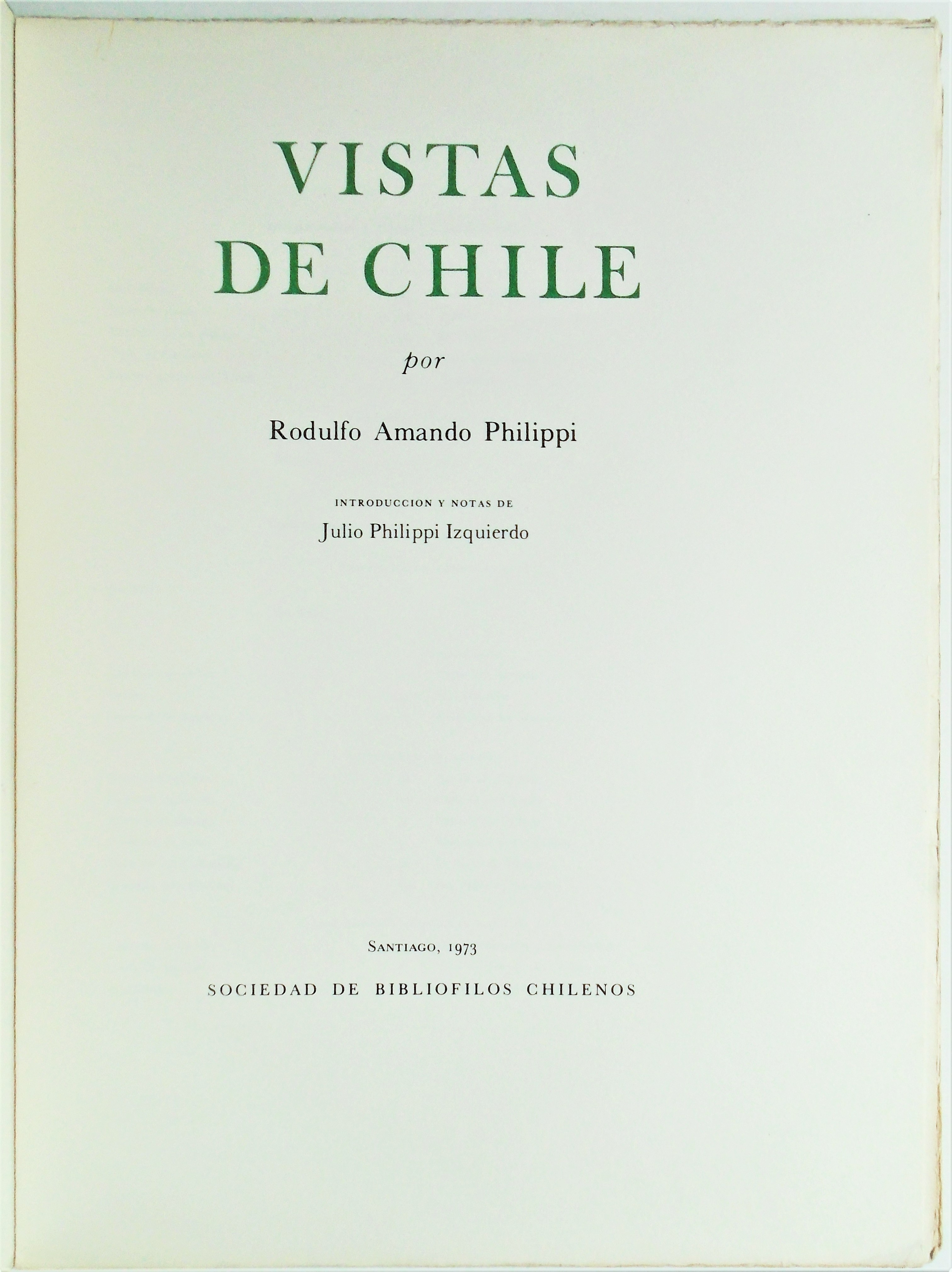 Rodulfo Amando Philippi - Vistas de Chile
