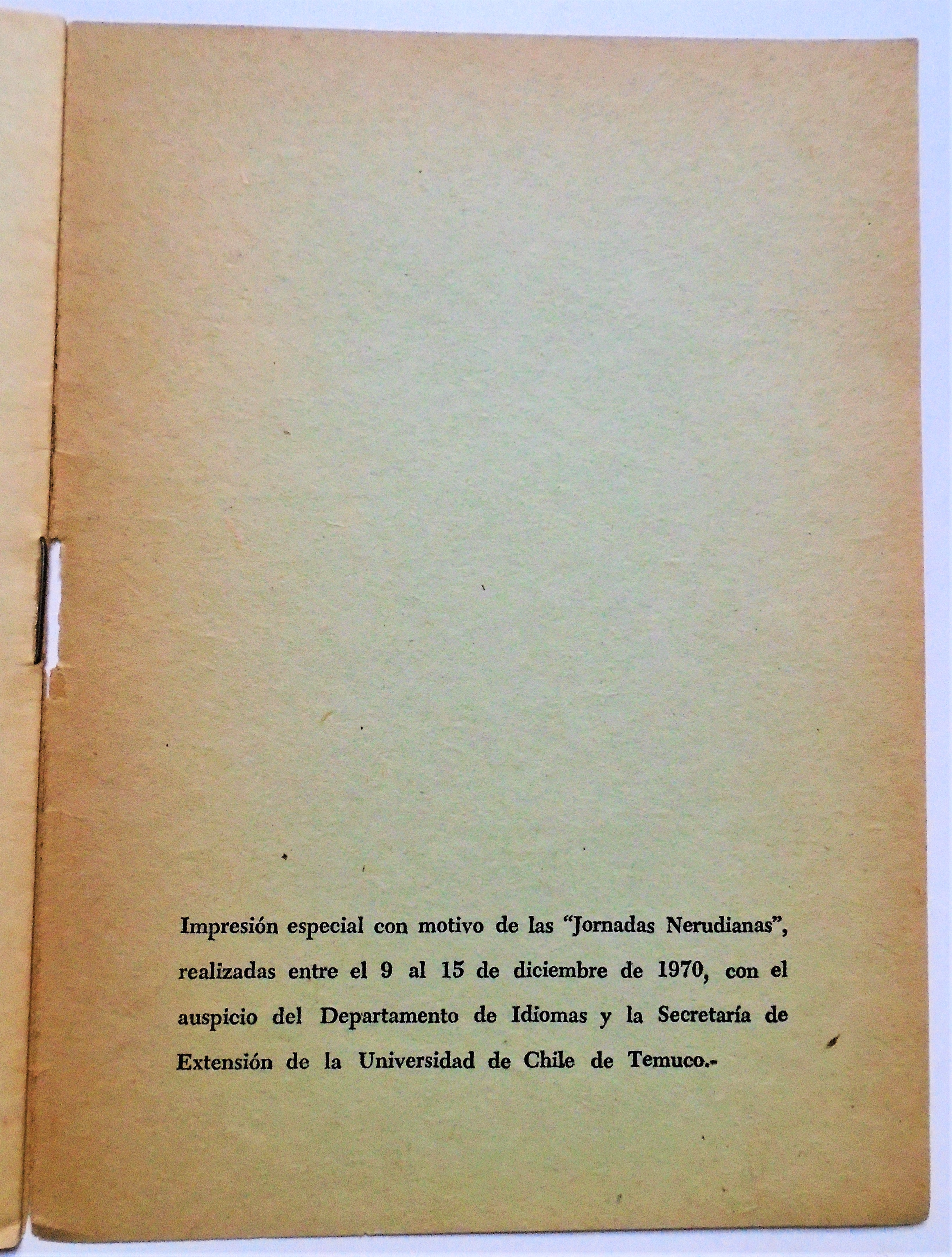 Jornadas Nerudianas - Todo el amor (1970)