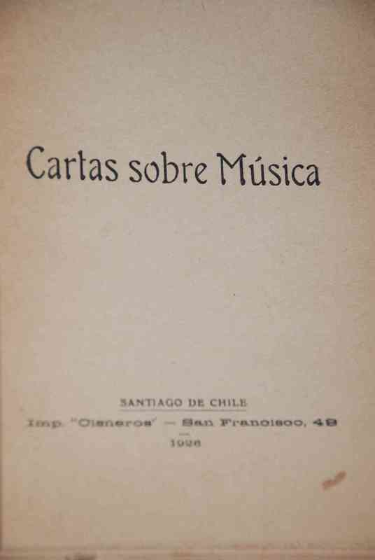 Luis Arrieta Cañas - Cartas sobre Música