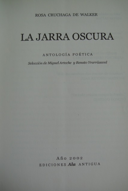 Rosa Cruchaga de Walker - La Jarra Oscura