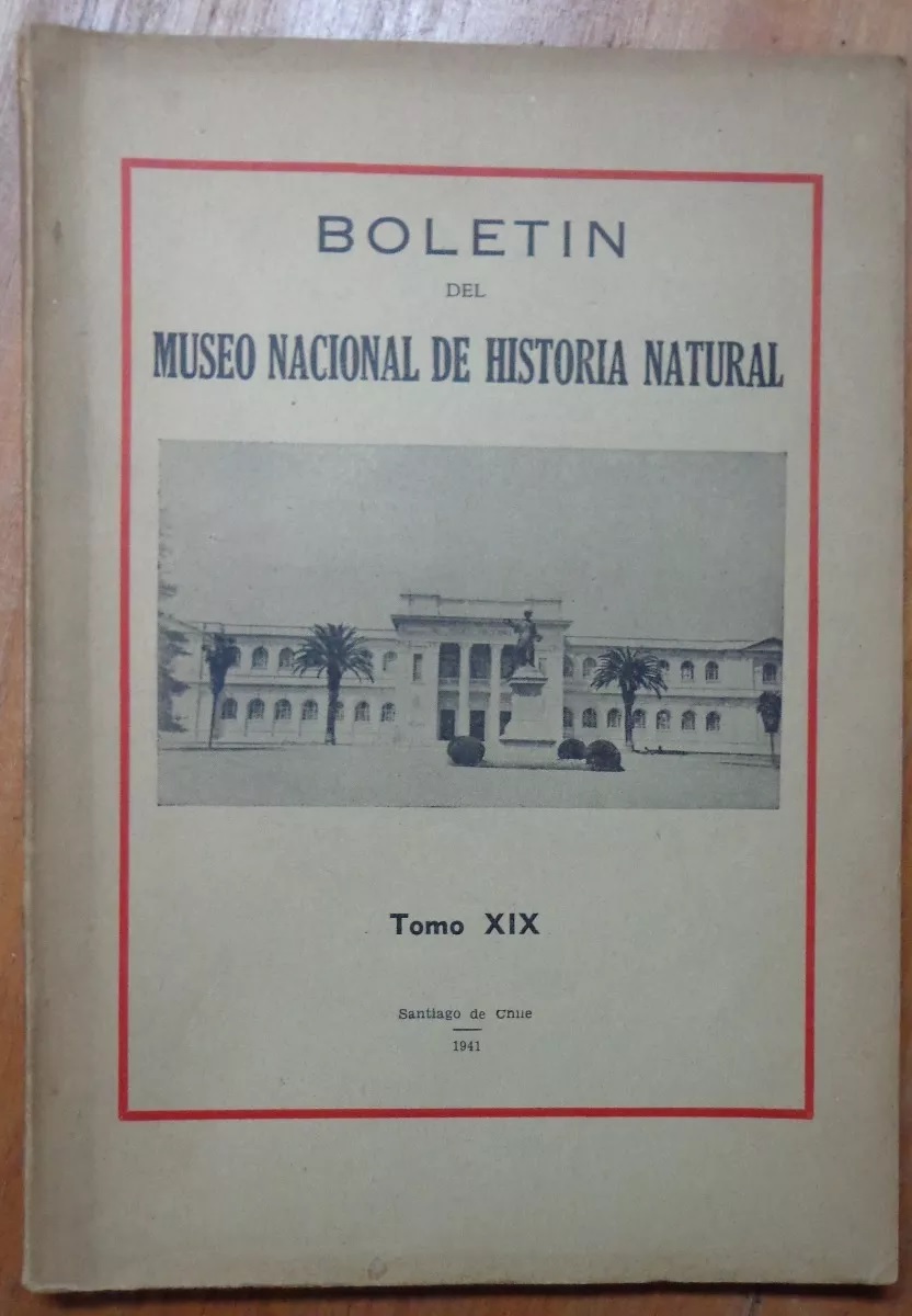 Boletín del museo nacional de historia natural