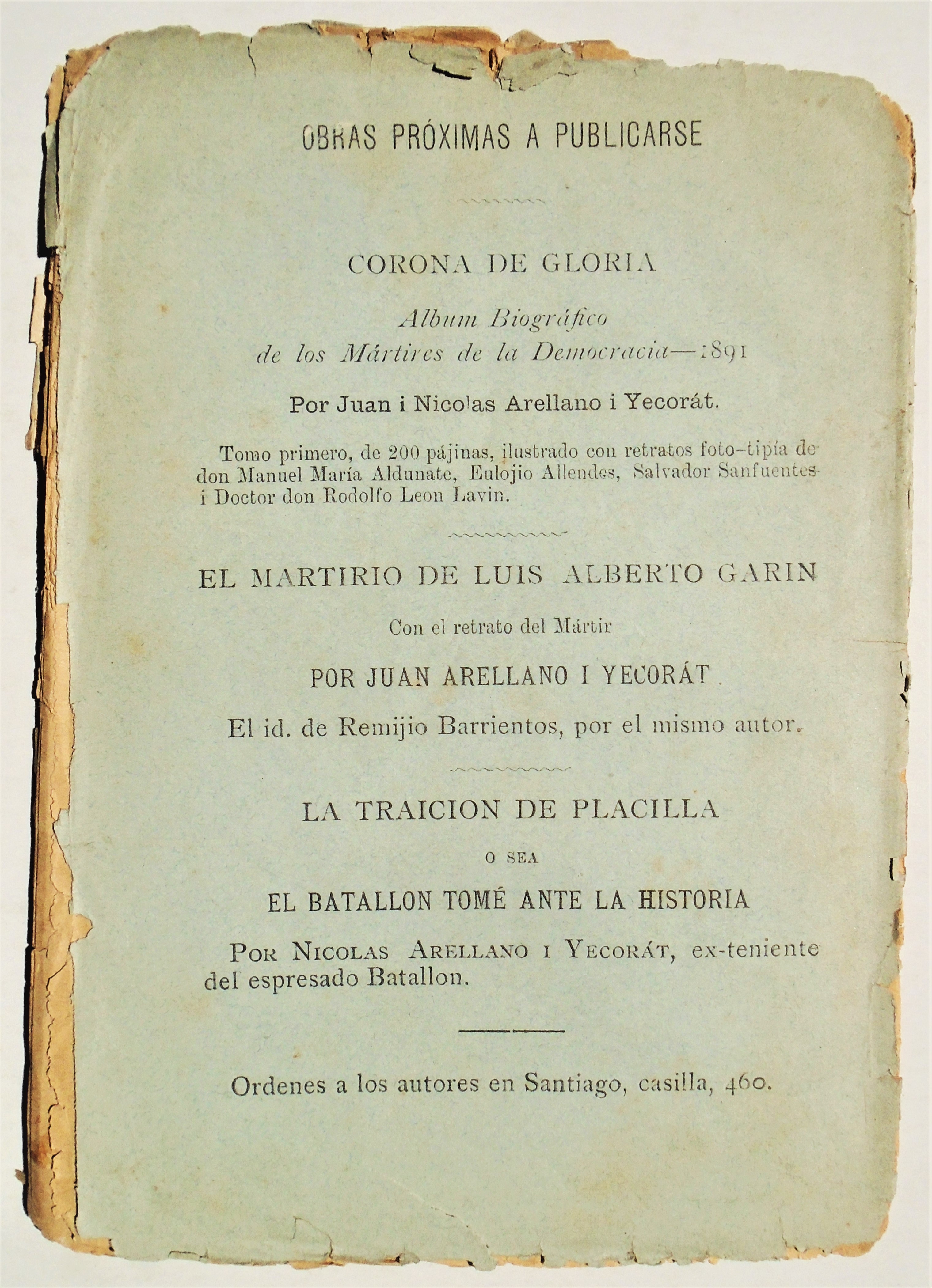 Nicolas Arellano i Yecorát - El jenio de la patria