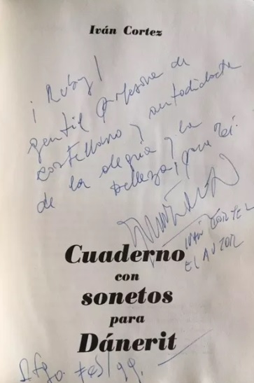 Iván Cortez. Cuaderno con sonetos para Dárenit