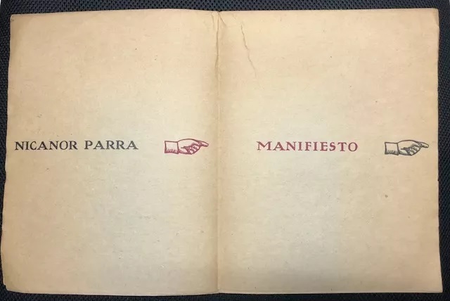 Nicanor Parra. Manifiesto