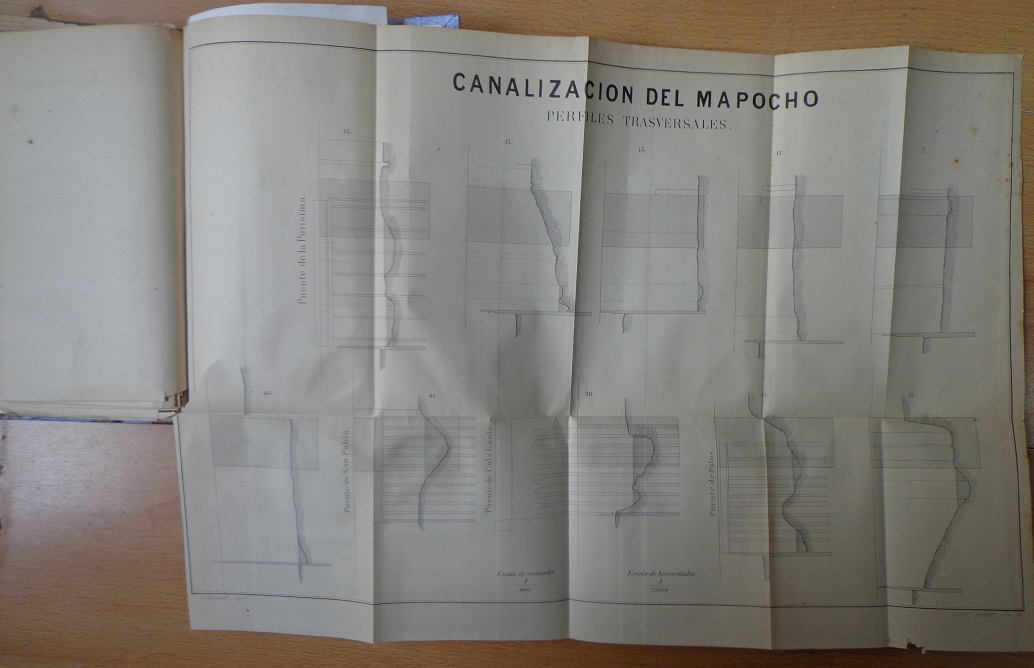 Ernesto Ansart. La canalización del Mapocho : proyecto trabajado por encargo de la Municipalidad de Santiago i don Luis Cousiño 